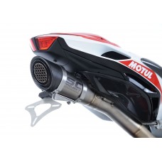 R&G Racing Licence Plate Holder with SC Project Race Exhaust for MV Agusta F4 RC '17-'20